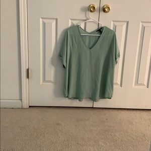 Mint green top